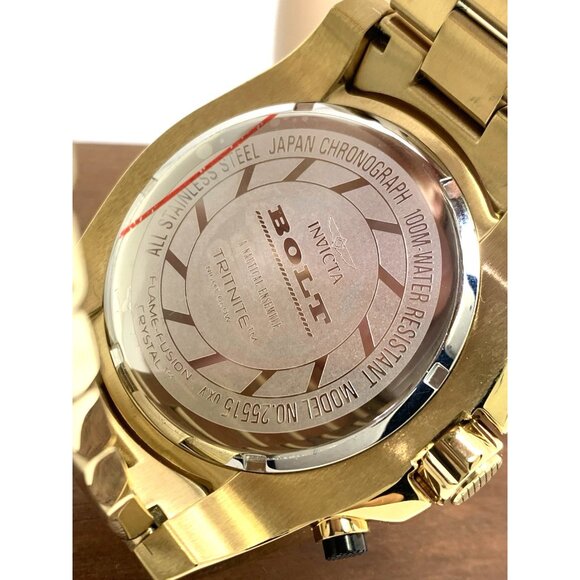 Invicta Men's Watch 25515 Bolt Quartz Chronograph Diver Gold Tone Steel 52mm - Picture 7 of 15
